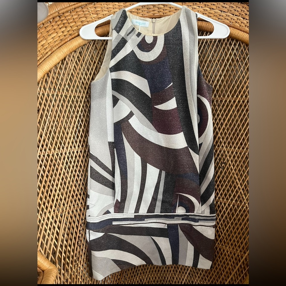 Vintage Emilio Pucci  Abstract iconic print Dress rare